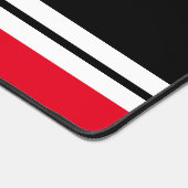 Schwarz-weiße, helle Streifen COACH Text Schreibtischunterlage (Ecke)