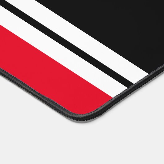 Schwarz-weiße, helle Streifen COACH Text Schreibtischunterlage (Ecke)