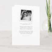 Schwarz-weiße Herz-und Blatt-Monogramm-Kunsthochze Programm (Rückseite)