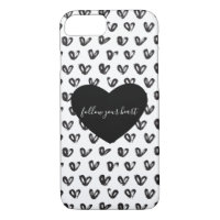 Schwarz-weiße Herzen