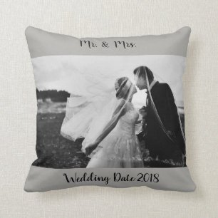 Schwarz-Weiße Hochzeit Kissen