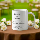 Schwarz-weiße Hochzeits-Tasse Kaffeetasse
