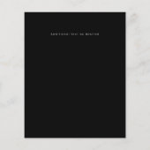 Schwarz-weiße Hochzeitseinladungen für Budgethypog (Rückseite)