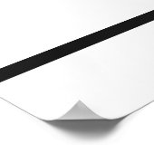 Schwarz-weiße Hochzeitsempfangssignatur 20x16 Poster (Ecke)