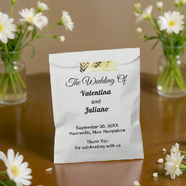 Schwarz-weiße Hochzeitsgeschenktüten Geschenktütchen