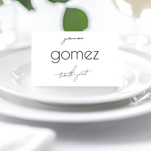 SCHWARZ-WEISSE Hochzeitsszenarien Tischnummer