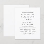 Schwarz-weiße Hochzeitsszenografie (Vorne/Hinten)