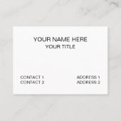 Schwarz-weiße horizontale Streifen Minimalistische Visitenkarte (Rückseite)