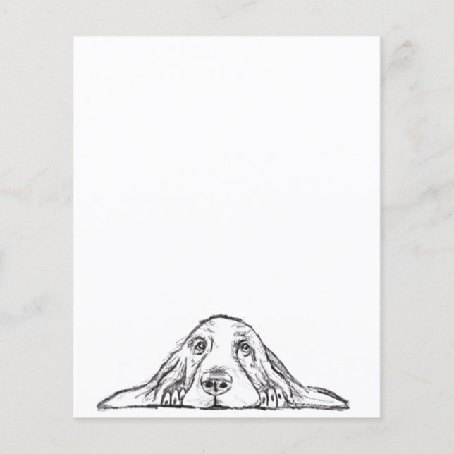 Schwarz-weiße Hundeaugen (Vorderseite)