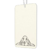 Schwarz-weiße Hundeaugen Autolufterfrischer (Links)