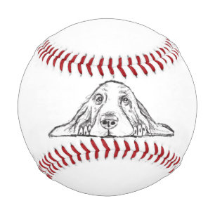 Schwarz-weiße Hundeaugen Baseball