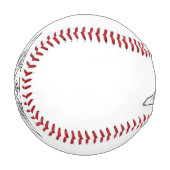 Schwarz-weiße Hundeaugen Baseball (Vorderseite Links)