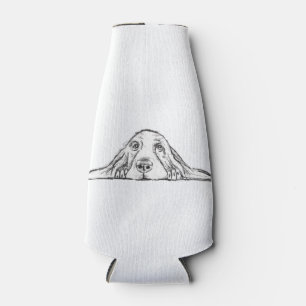 Schwarz-weiße Hundeaugen Flaschenkühler