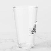 Schwarz-weiße Hundeaugen Glas (Rechts)