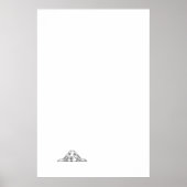 Schwarz-weiße Hundeaugen Poster (Vorne)