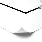 Schwarz-weiße Hundeaugen Poster (Ecke)