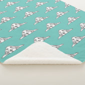 Schwarz-weiße Hundeaugen Sherpadecke (3/4)