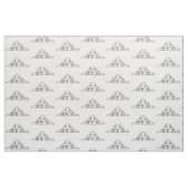 Schwarz-weiße Hundeaugen Stoff (Fat Quarter (45,7 x 55,9 cm))