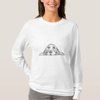 Schwarz-weiße Hundeaugen T-Shirt