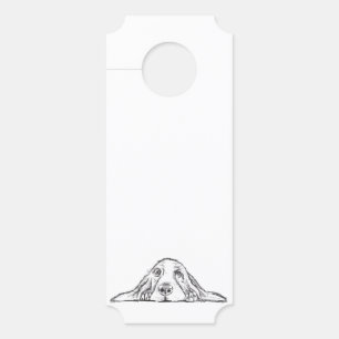 Schwarz-weiße Hundeaugen Türanhänger