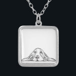 Schwarz-weiße Hundeaugen Versilberte Kette<br><div class="desc">Wie konntest du diese Welpen-Hundeaugen und Droopy-Ohren nicht Lieben? Ideal für den Hund- oder Baseballliebhaber in Ihrem Leben.</div>