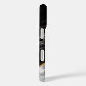 Schwarz-weiße Imitate Marble iPhone Case Personali (Rückseite / Rechts)
