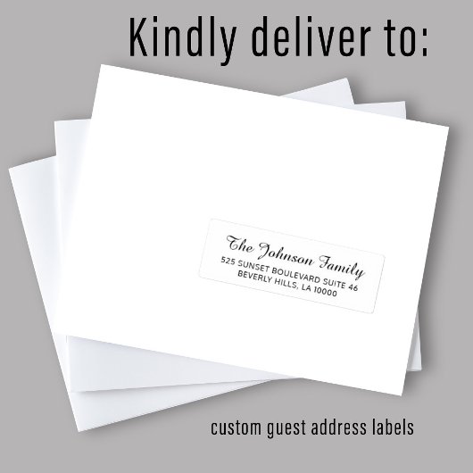 Schwarz-weiße, individuelle Gästeschrift Aufkleber