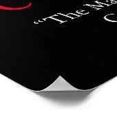 Schwarz-weiße Inspirationsquelle Poster (Ecke)