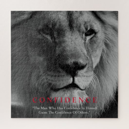 Schwarz-weiße Inspirationsquelle Puzzle (Vertikal)