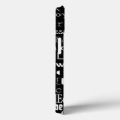 Schwarz-weiße Inspirationswörter Case-Mate iPhone Hülle (Rückseite / Rechts)