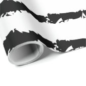 Schwarz-weiße Kaktus Geschenkpapier (Rolleneckpunkt)