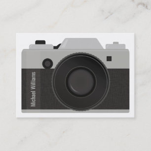 Schwarz-weiße Kamera Profi-Fotograf Visitenkarte