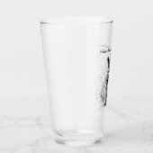 Schwarz-weiße Kaninchenfarbe, individuell angepass Glas (Rechts)