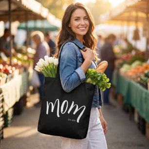 Schwarz-Weiße-Kaps Mom Etabliert Elegant  Tasche