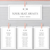 Schwarz-weiße Kartenkartentafel Einladung