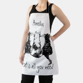 Schwarz-weiße Katzen "Eine Katze ist alles, was Si Schürze (InSitu)