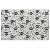 Schwarz-weiße Katzen zeigen Muster Stoff (Fat Quarter (45,7 x 55,9 cm))