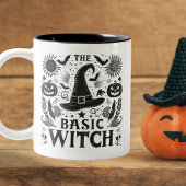Schwarz-weiße Kernpumpen Halloween-Hexe Zweifarbige Tasse