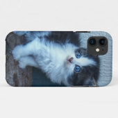 Schwarz + Weiße Kitte Case-Mate iPhone Hülle (Rückseite (Horizontal))