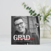 Schwarz-weiße "Klasse" des Grad-Fotos Ankündigung (Stehend Vorderseite)