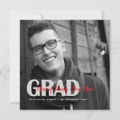 Schwarz-weiße "Klasse" des Grad-Fotos Ankündigung (Vorderseite)