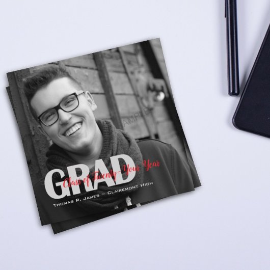 Schwarz-weiße "Klasse" des Grad-Fotos Ankündigung