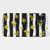 Schwarz-weiße Klee Case-Mate iPhone Hülle (Rückseite (Horizontal))