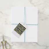 Schwarz-weiße Klee Geschenkanhänger (Mit Garn)