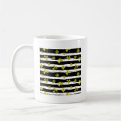 Schwarz-weiße Klee Kaffeetasse (Links)