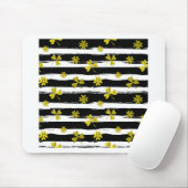 Schwarz-weiße Klee Mousepad (Mit Mouse)