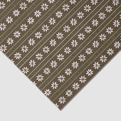 Schwarz-Weiße kleine Blumenmuster Seidenpapier (Ausschnitt)