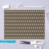 Schwarz-Weiße kleine Blumenmuster Seidenpapier (Handwerk)