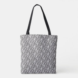 schwarz-weiße kleine Zebrastreifen-Tasche Tasche