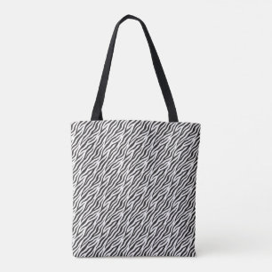 schwarz-weiße kleine Zebrastreifen-Tasche Tasche